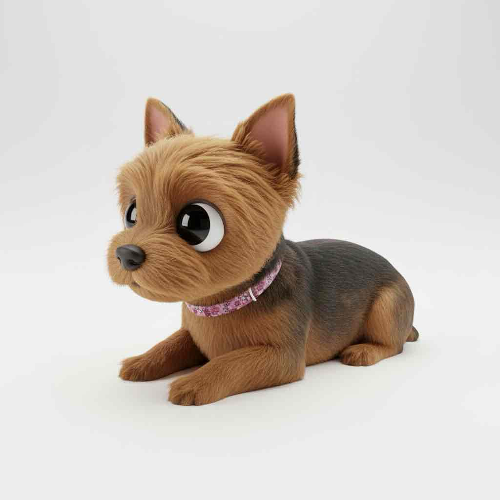 Cute Yorkshire Terrier free 3D printable STL