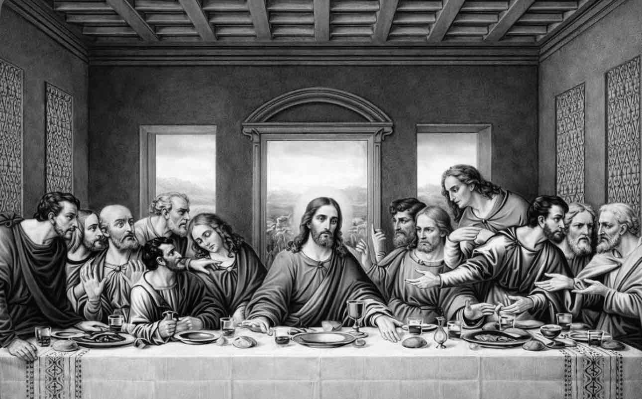 The Last Supper Artwork free 3D printable STL