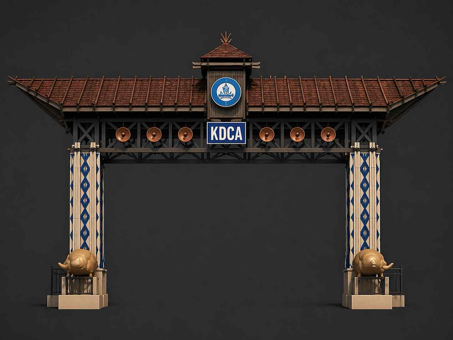KDCA Welcome Arch free 3D printable STL