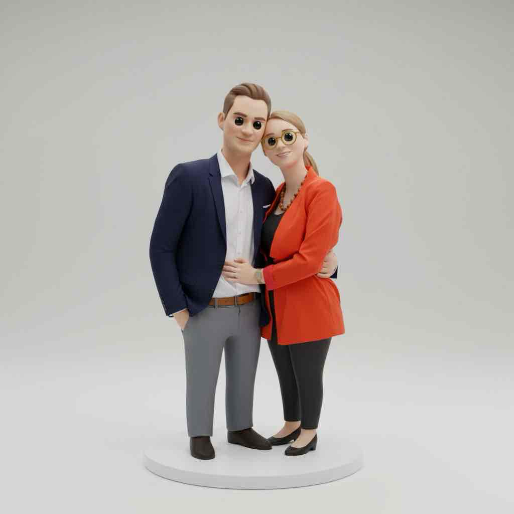 Custom Couple Figurine free 3D printable STL