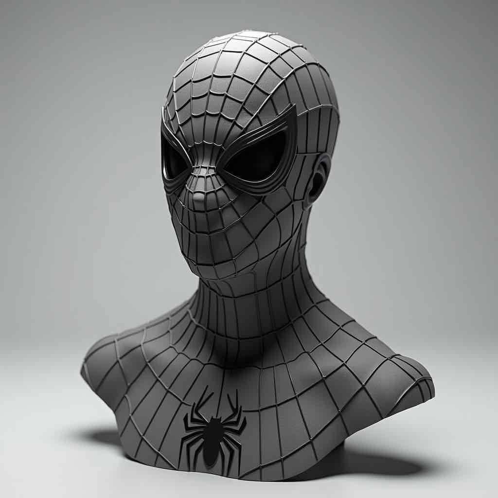 Spider-Man Bust free 3D printable STL