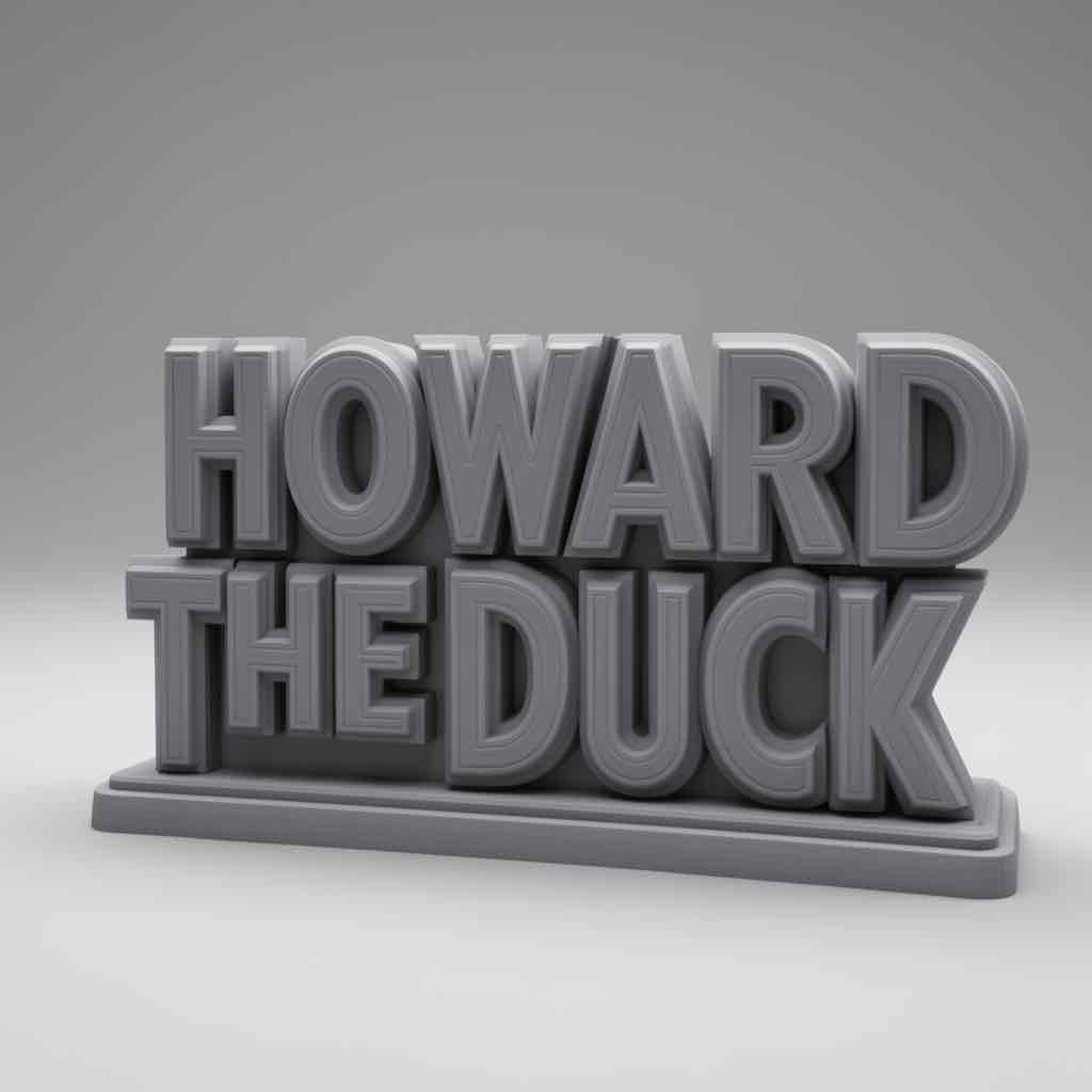 Howard the Duck Sign free 3D printable STL