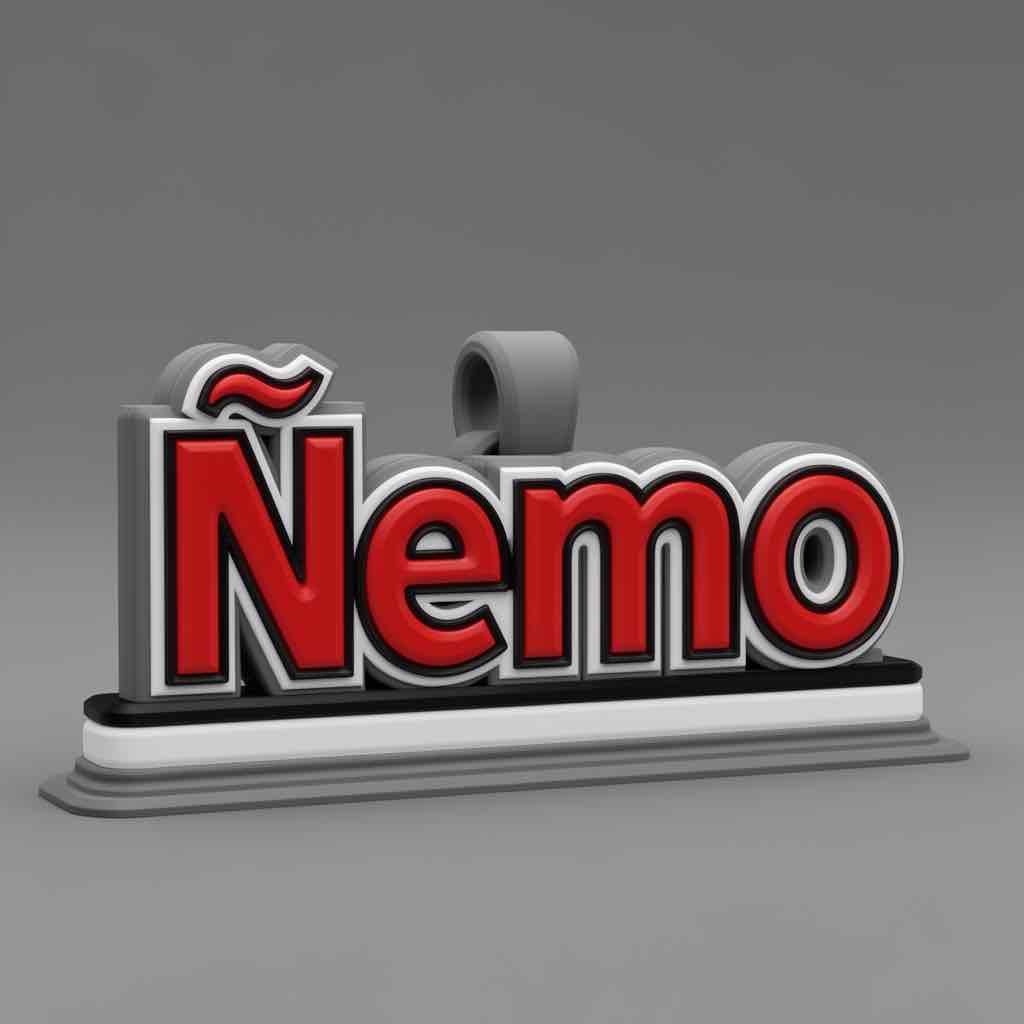Nemo Nameplate free 3D printable STL