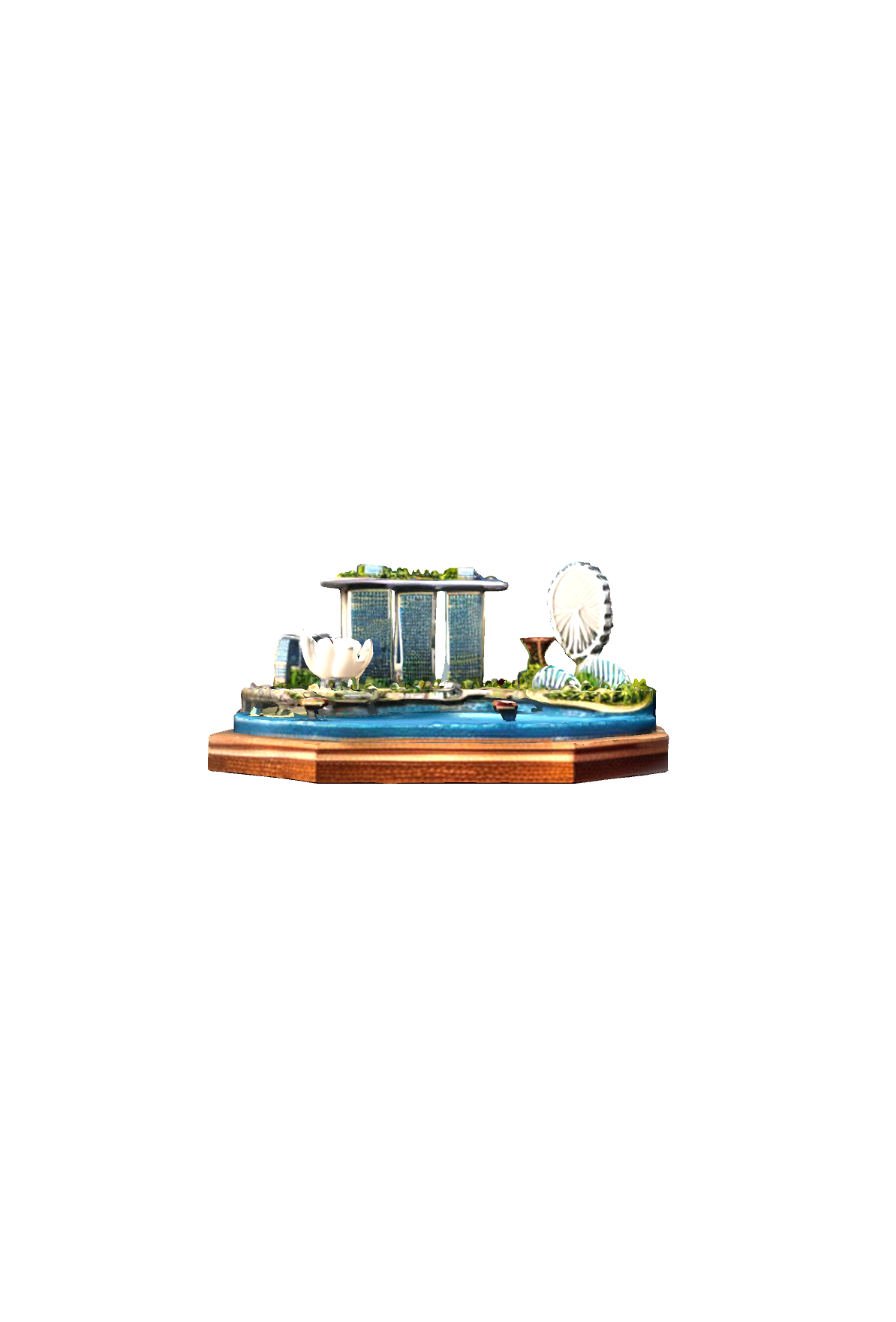 Marina Bay Sands Model free 3D printable STL