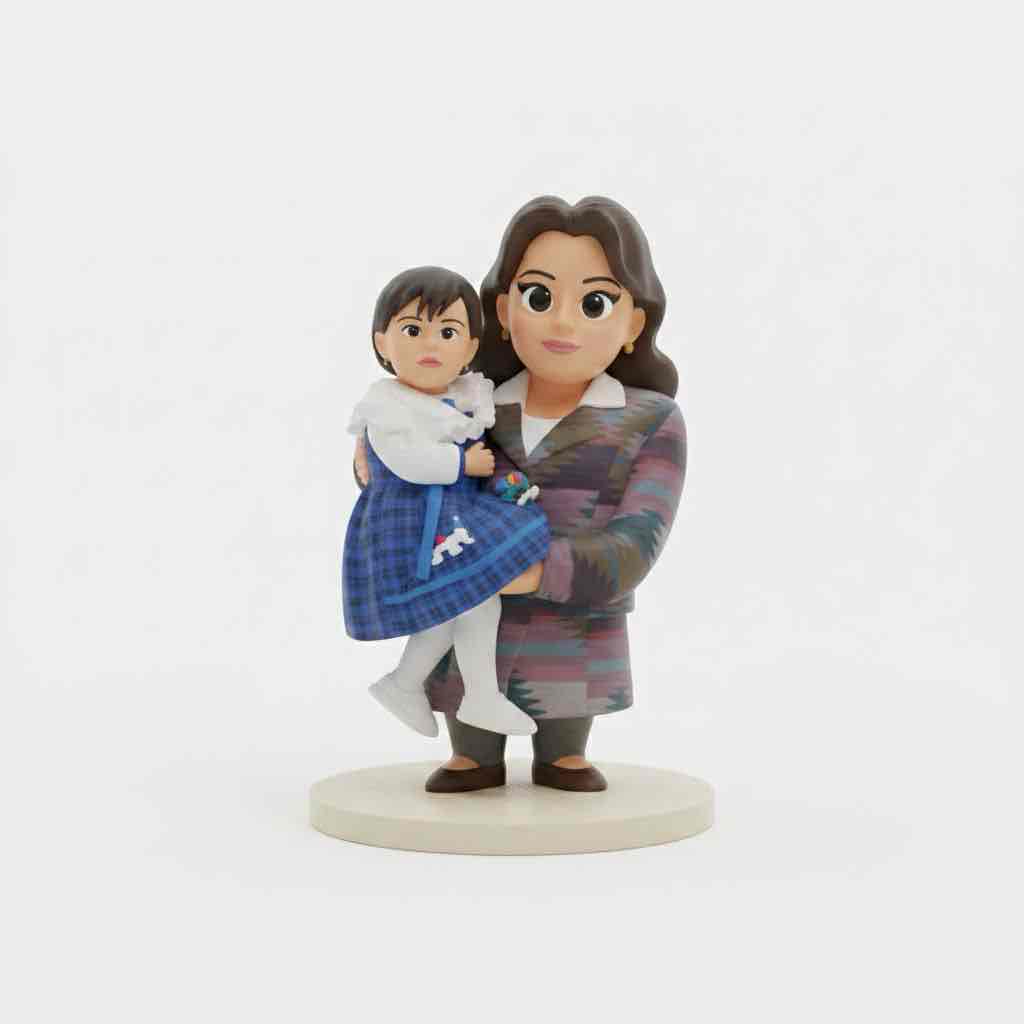 Mother and Daughter Figurine free 3D printable STL