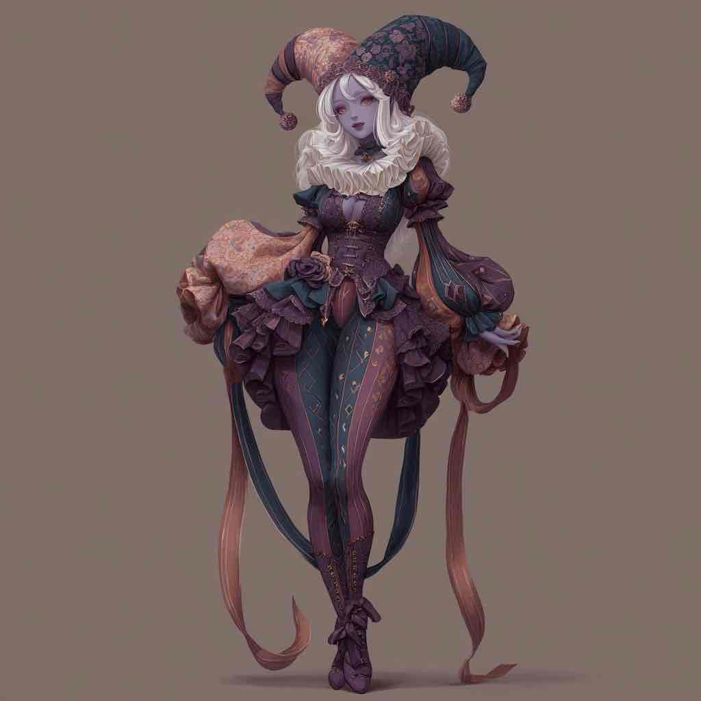Harlequin Fantasy Character free 3D printable STL
