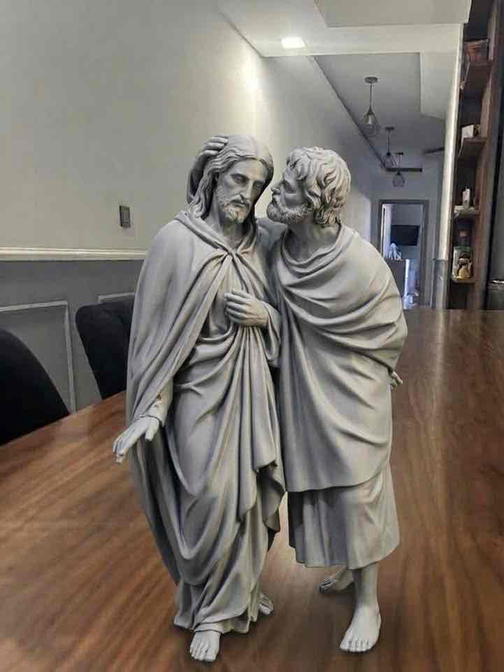 Jesus and Apostle Figurine free 3D printable STL
