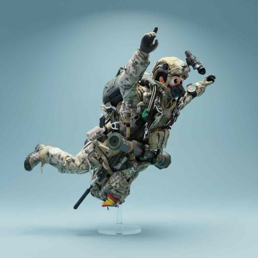 Military Action Figure free 3D printable STL