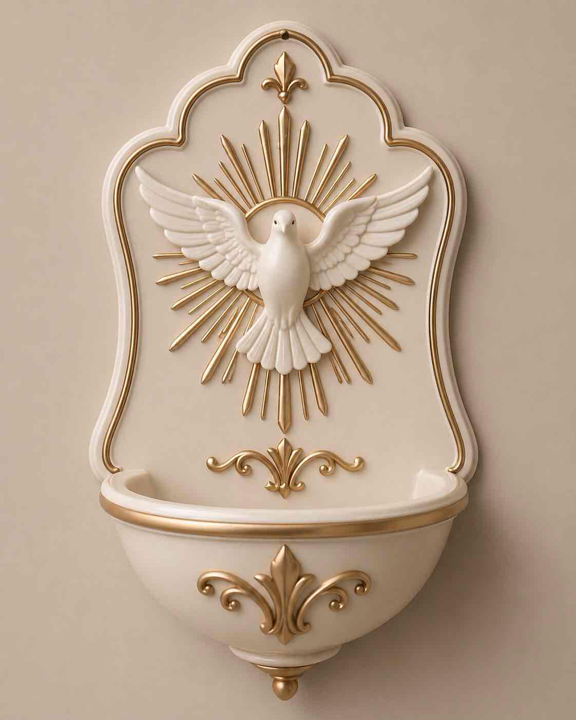Dove Wall Fountain free 3D printable STL