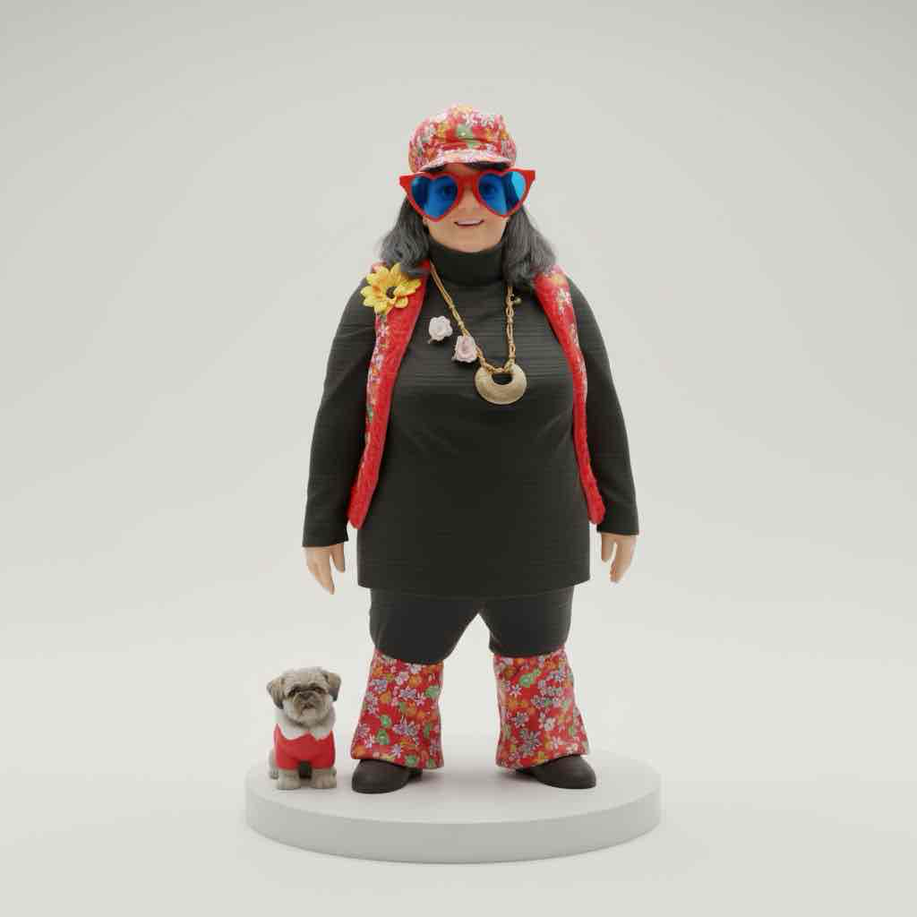 Fashionable Old Lady Figure free 3D printable STL