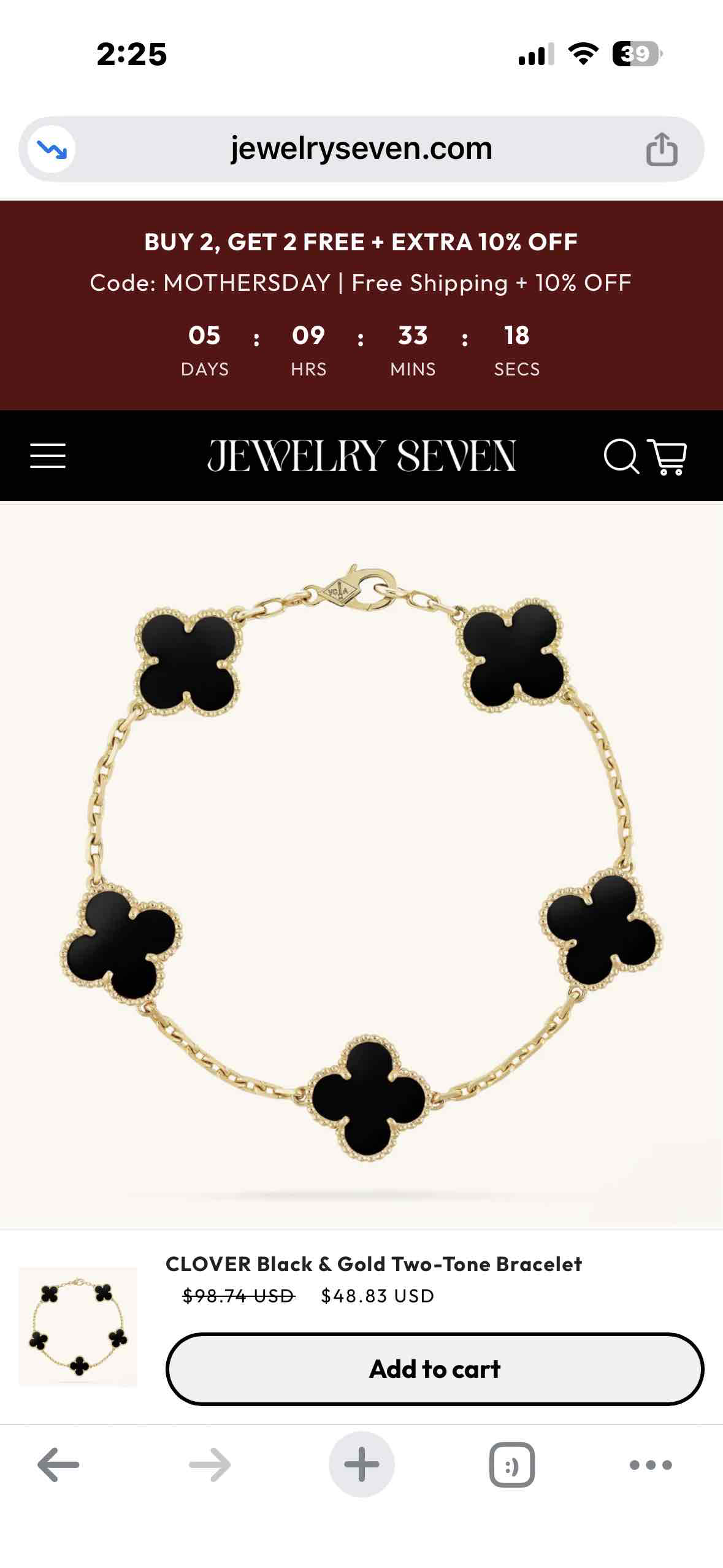 Clover Two-Tone Bracelet free 3D printable STL