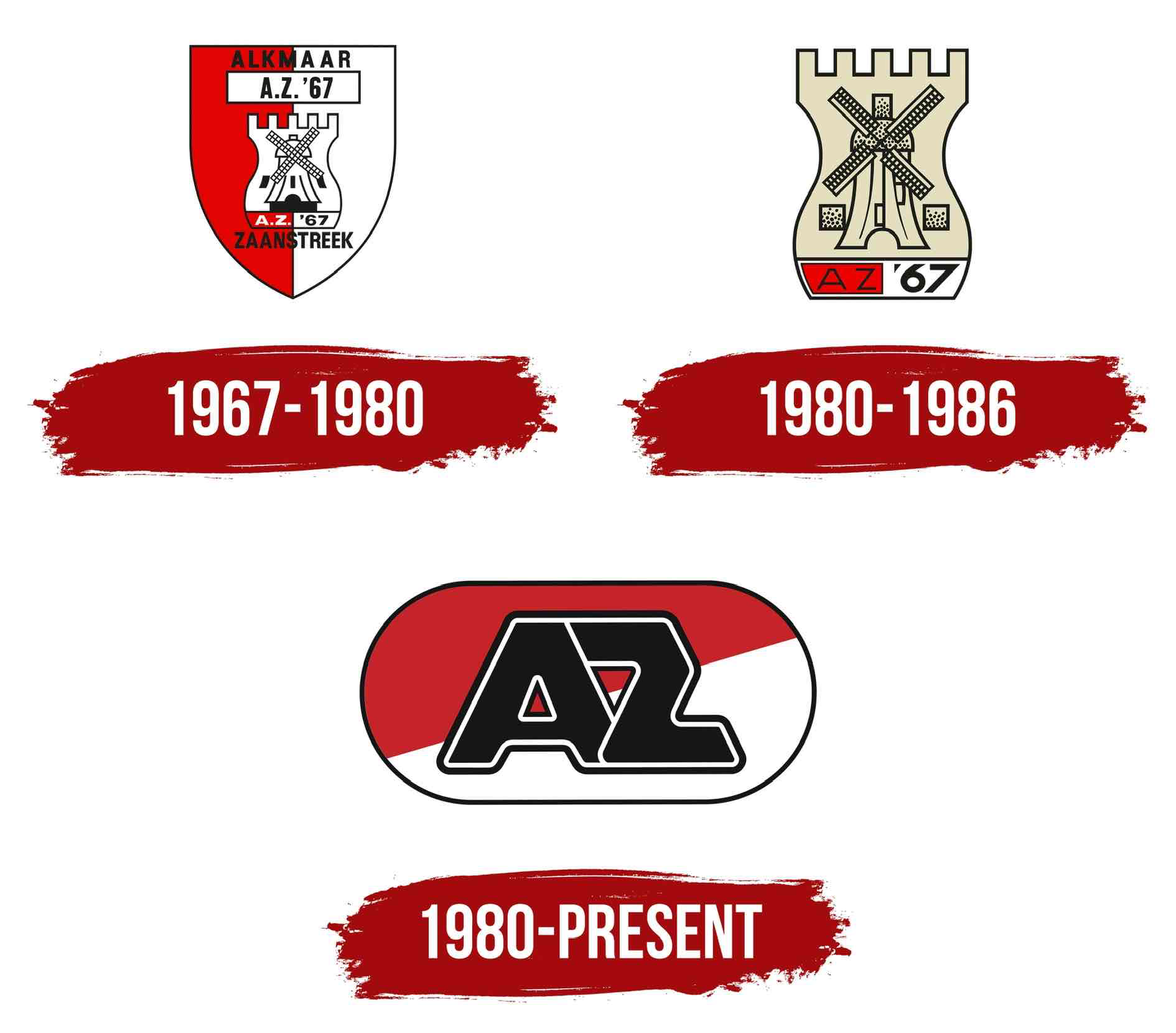 AZ Alkmaar Logo History free 3D printable STL