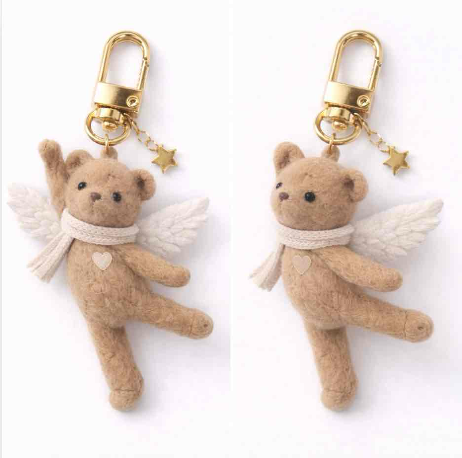Angel Bear Keychain free 3D printable STL