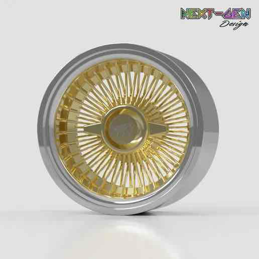 Vintage Car Wheel free 3D printable STL