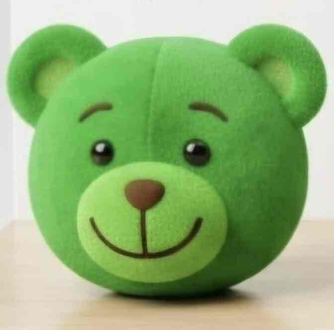 Green Bear Plush Toy free 3D printable STL