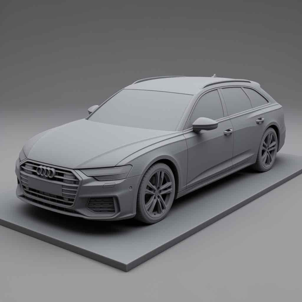 Audi A7 Sportback Model free 3D printable STL