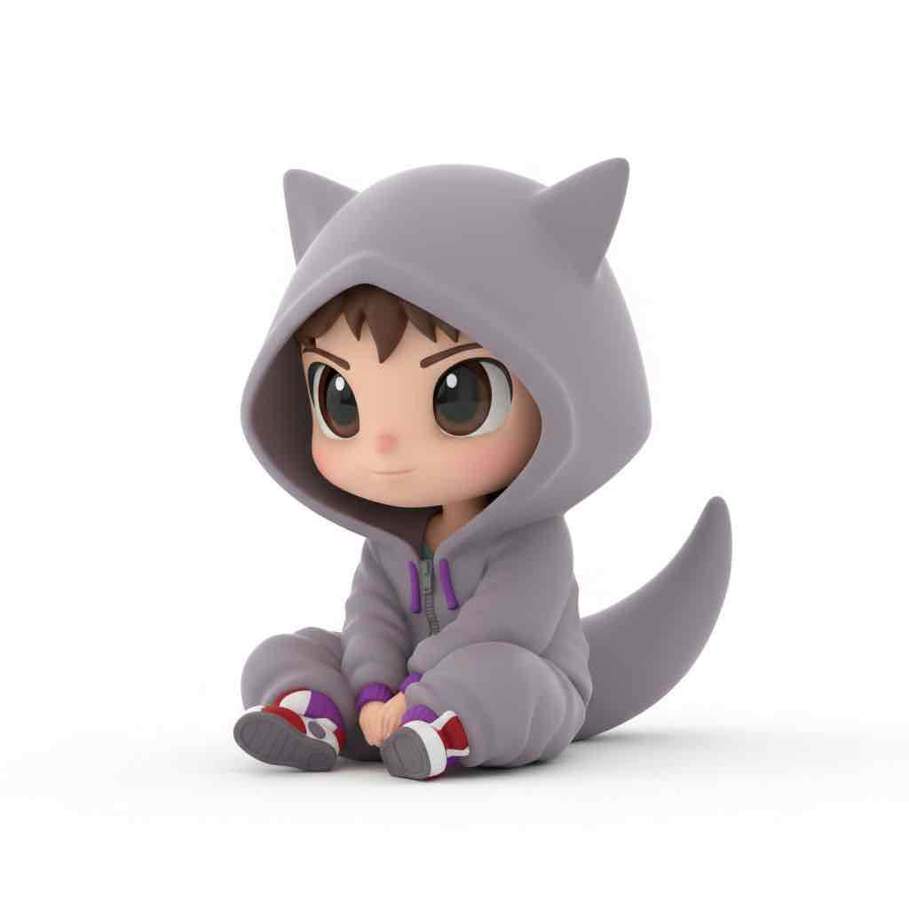 Cute Cat Boy Figure free 3D printable STL