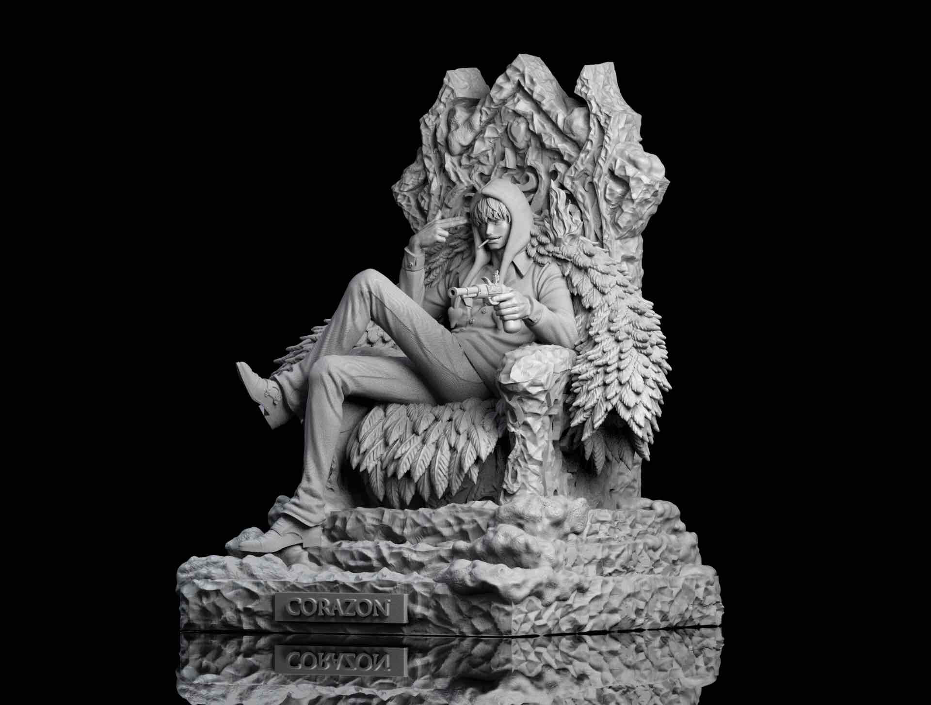 Corazon Sitting Figure free 3D printable STL