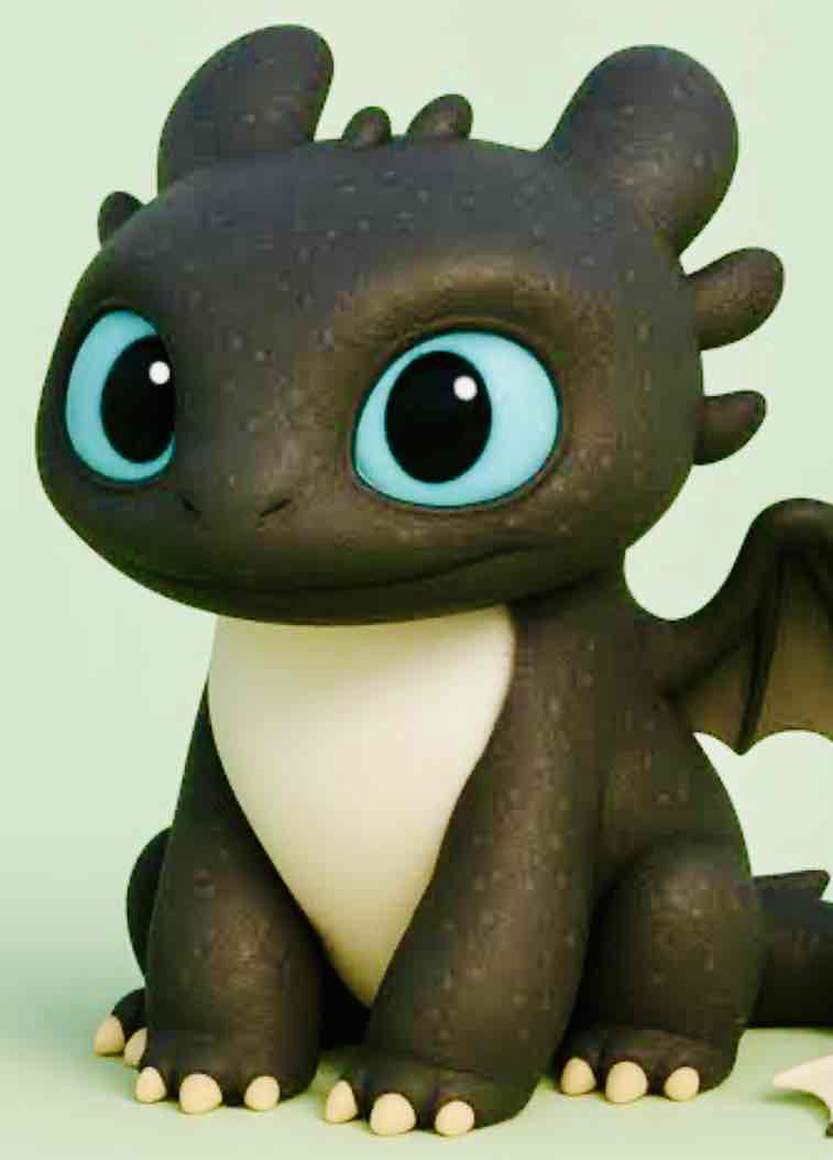 Toothless Dragon Figure free 3D printable STL