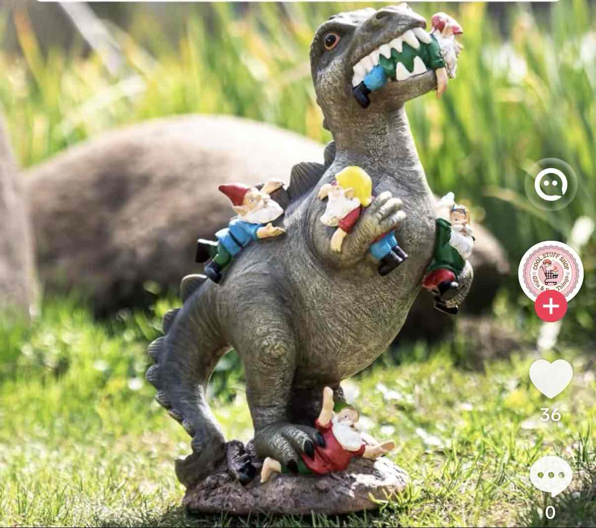 T-Rex Garden Statue free 3D printable STL