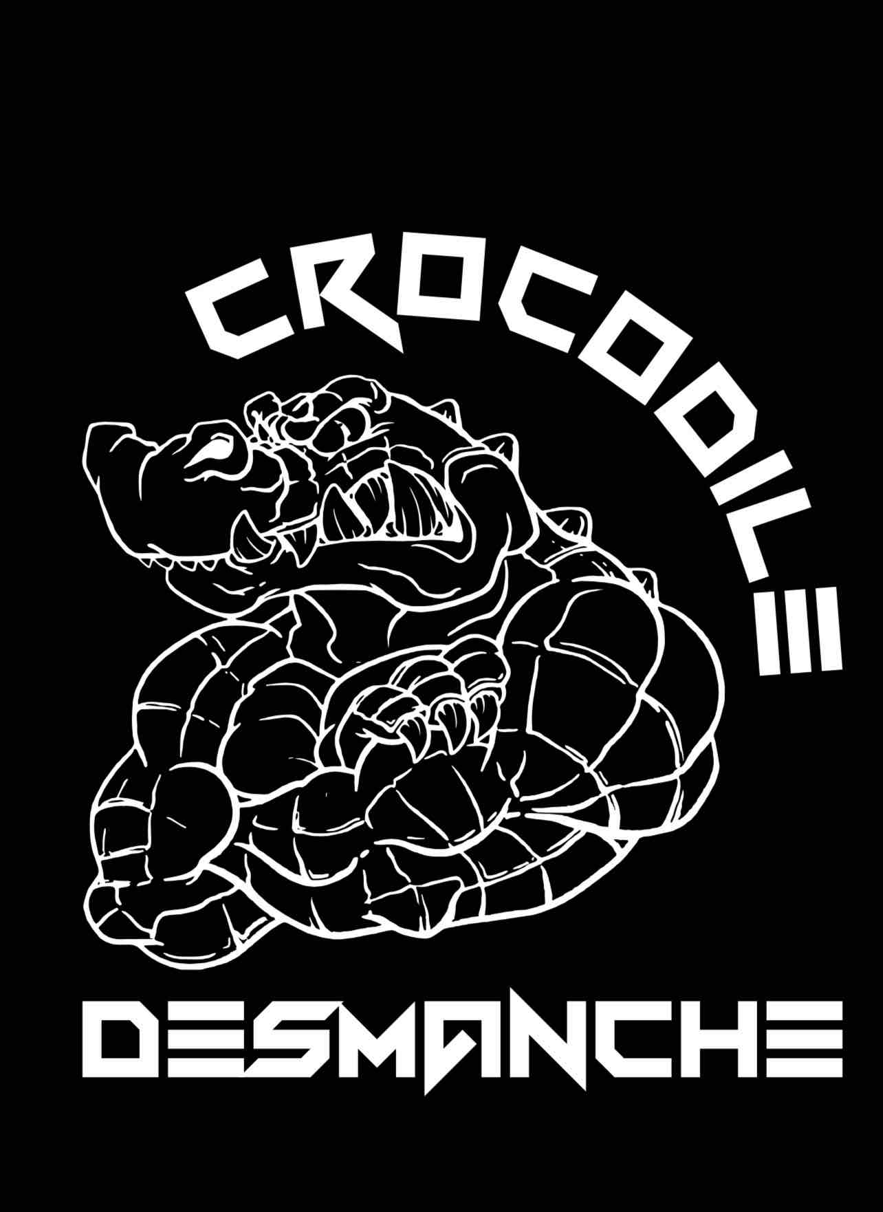 Crocodile Desmanche Illustration free 3D printable STL