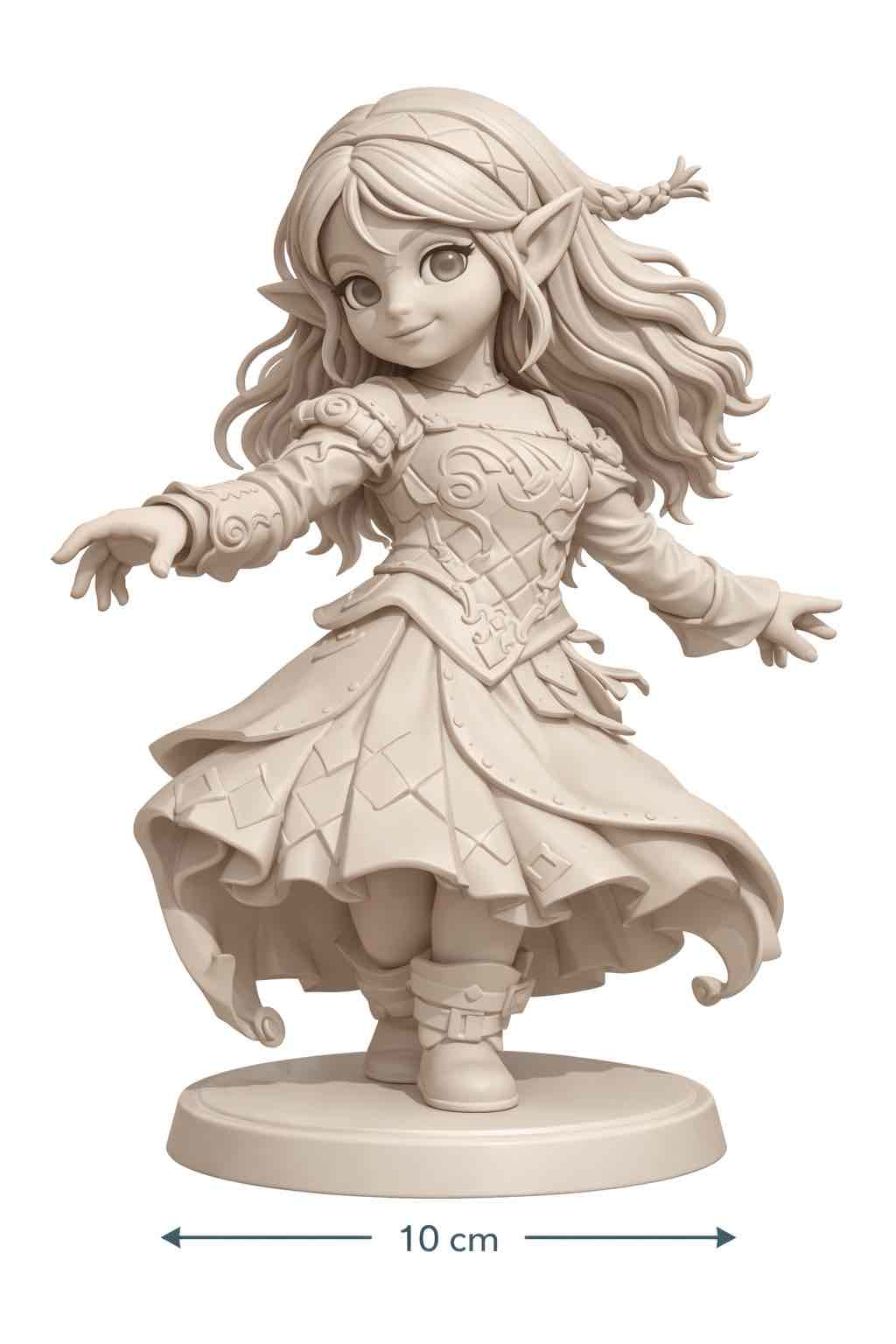 Zelda Figurine Pose free 3D printable STL