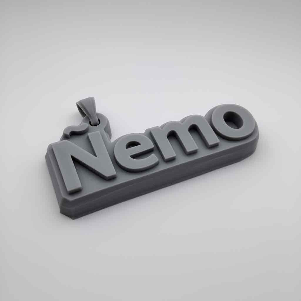 Nemo Name Plaque free 3D printable STL