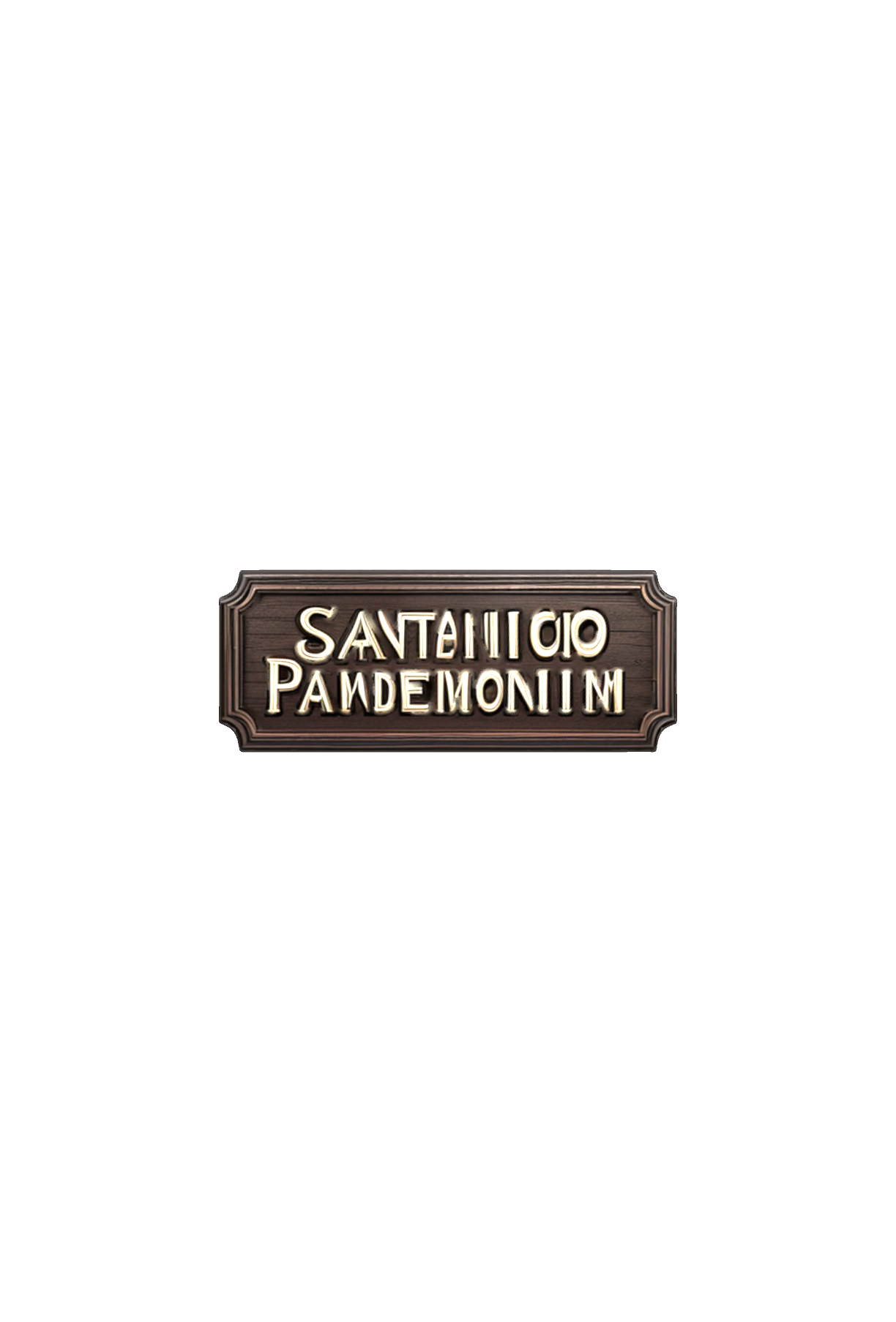 Santanico Pandemonium Sign free 3D printable STL