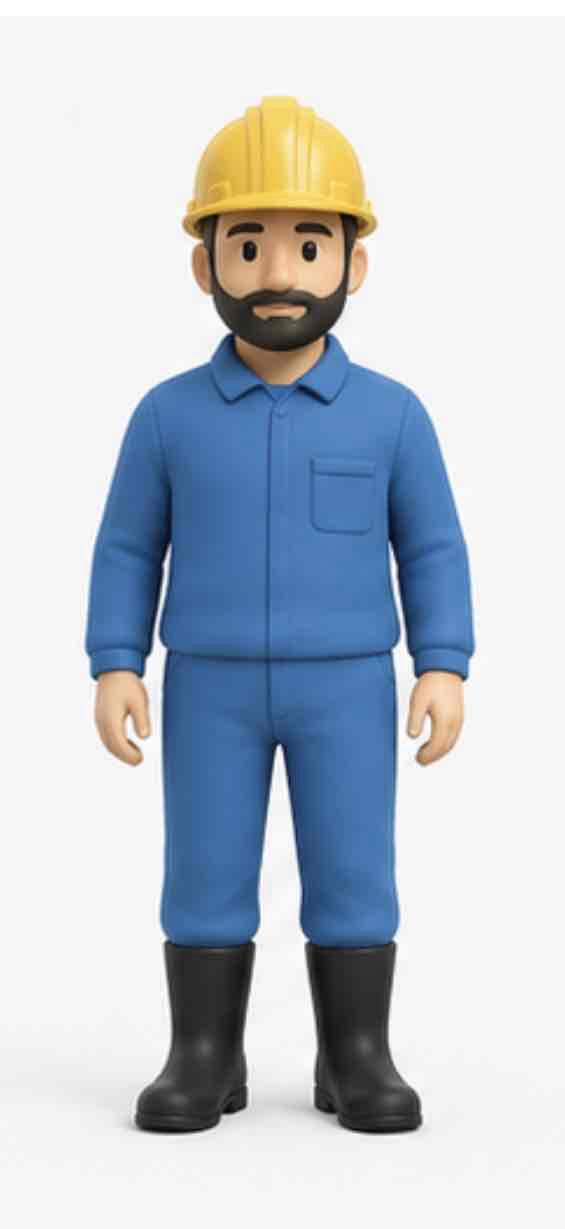 Construction Worker Figure free 3D printable STL