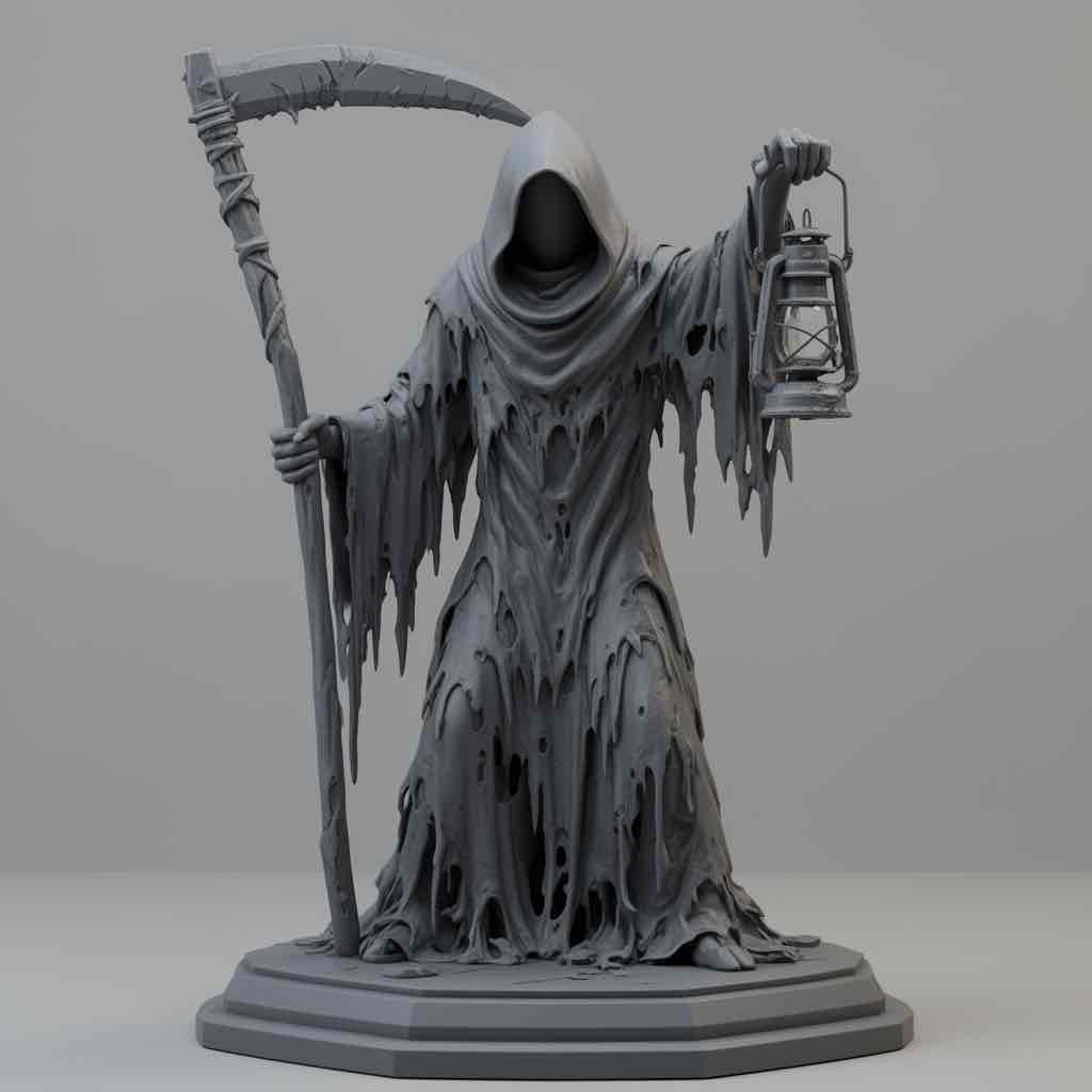 Grim Reaper Statue free 3D printable STL