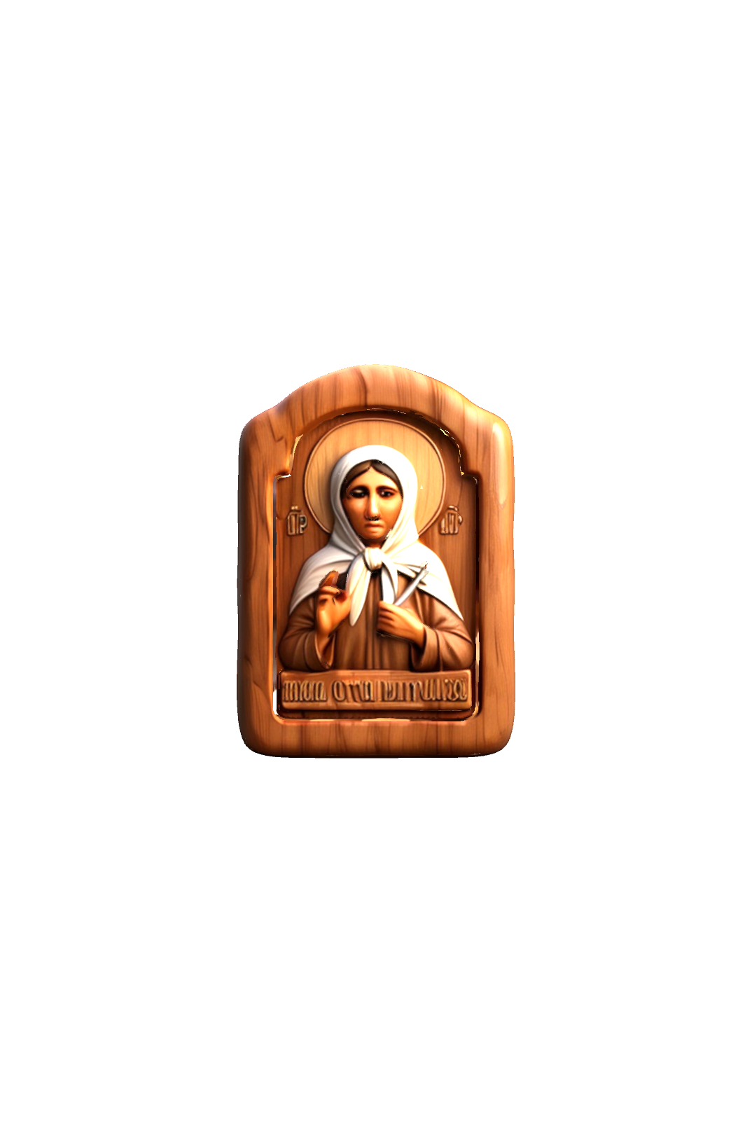 Saint Matrona Icon free 3D printable STL