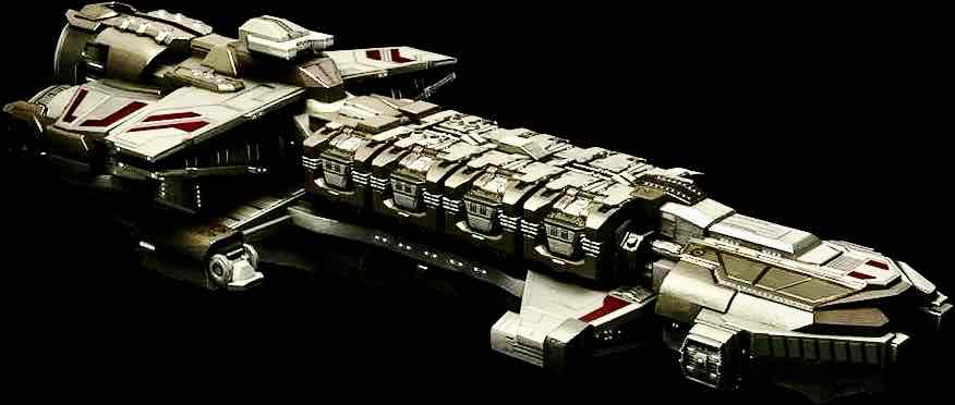 Battlestar Galactica Ship free 3D printable STL