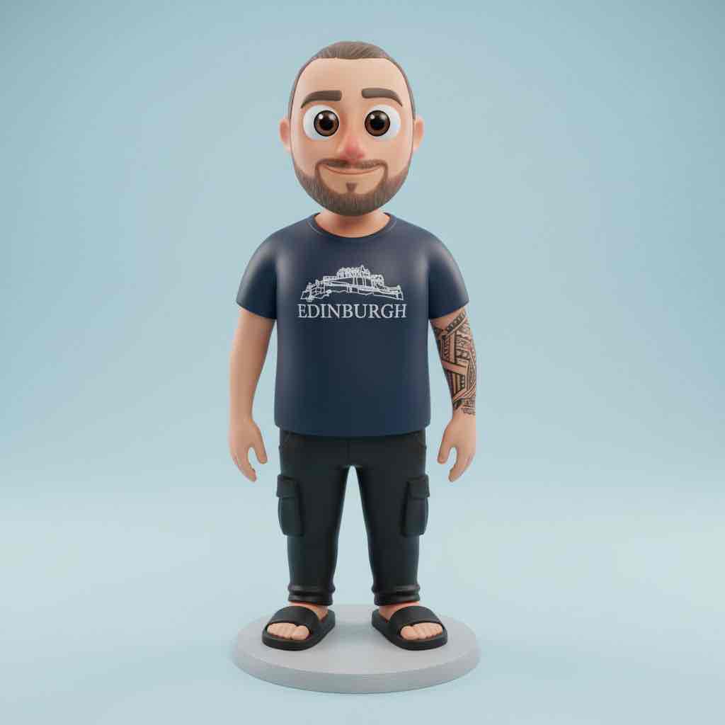 Cartoon Male Figure free 3D printable STL