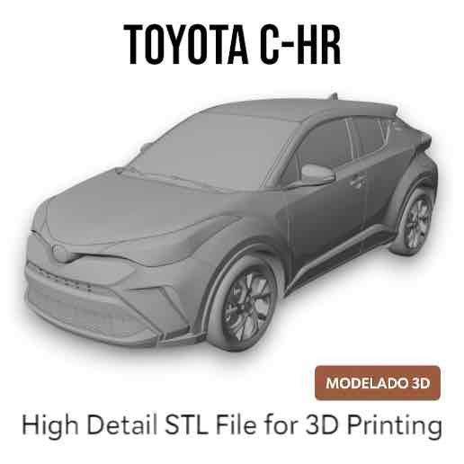 Toyota C-HR Model free 3D printable STL