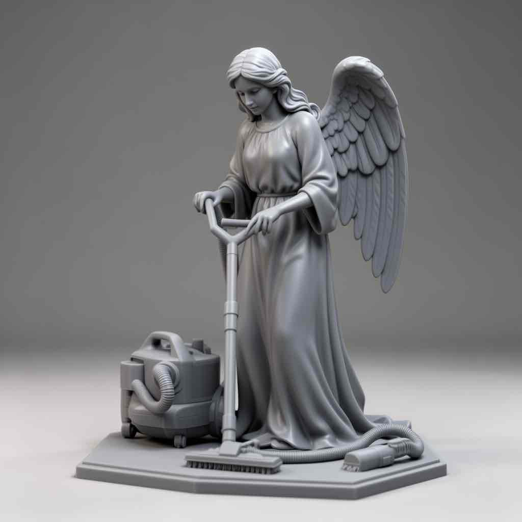 Cleaning Angel Figure free 3D printable STL