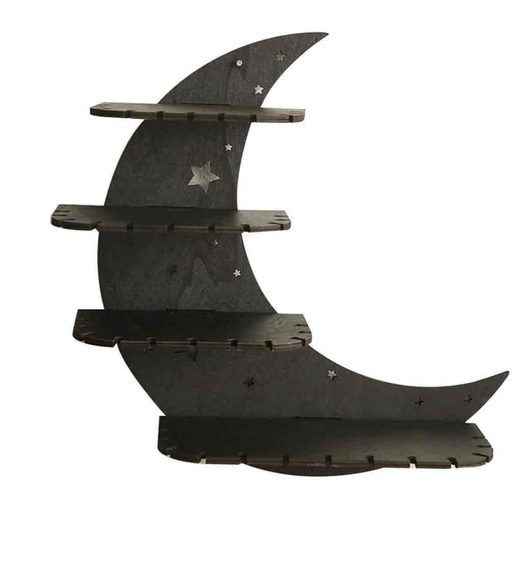 Moon Shaped Wall Shelf free 3D printable STL