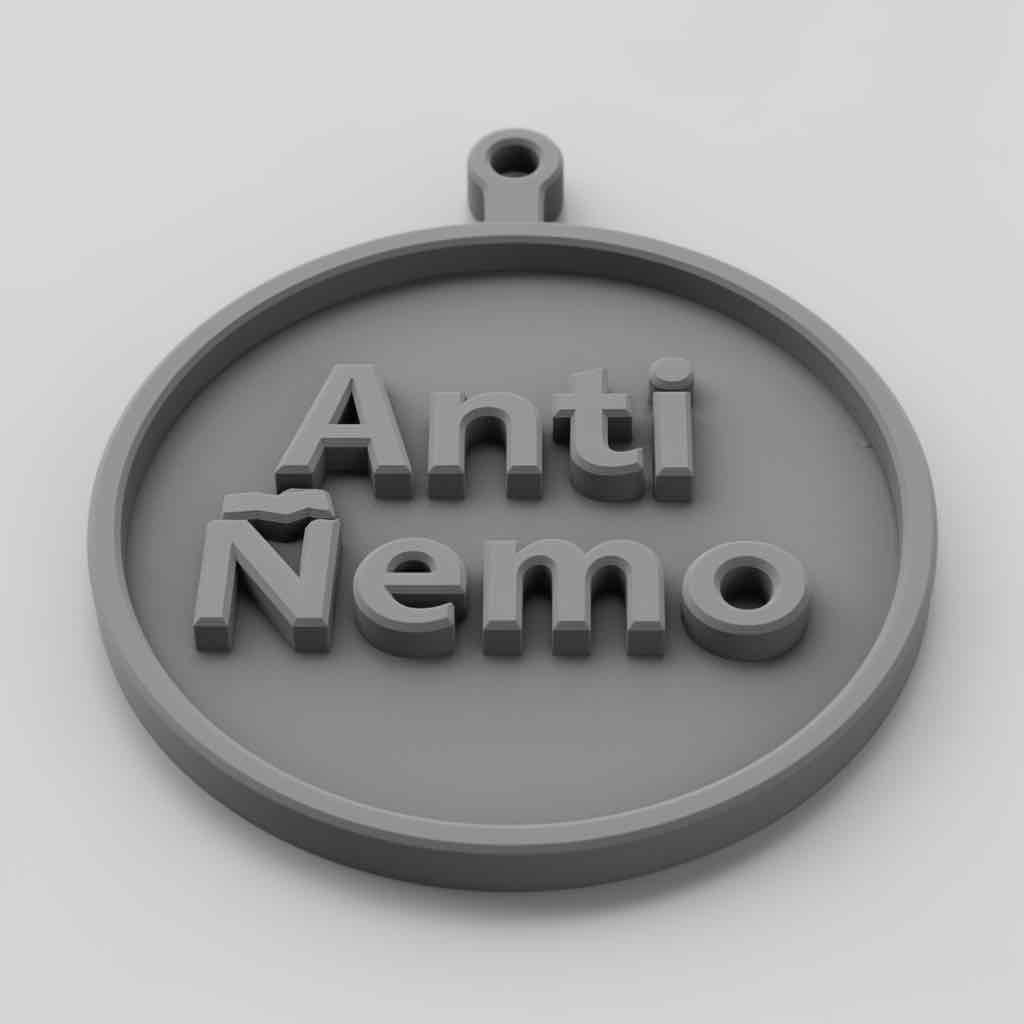 Anti Nemo Keychain free 3D printable STL