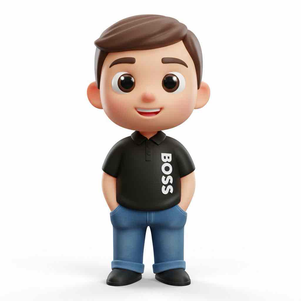 Cute Boss Character Figure free 3D printable STL