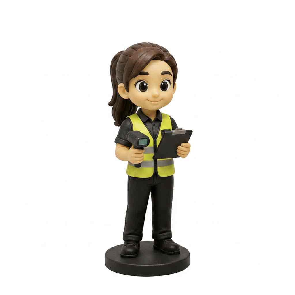 Cute Traffic Officer Figurine free 3D printable STL