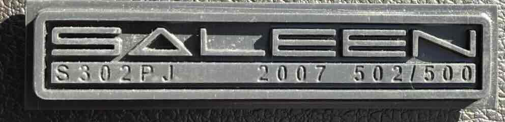 Saleen S302PJ Badge free 3D printable STL