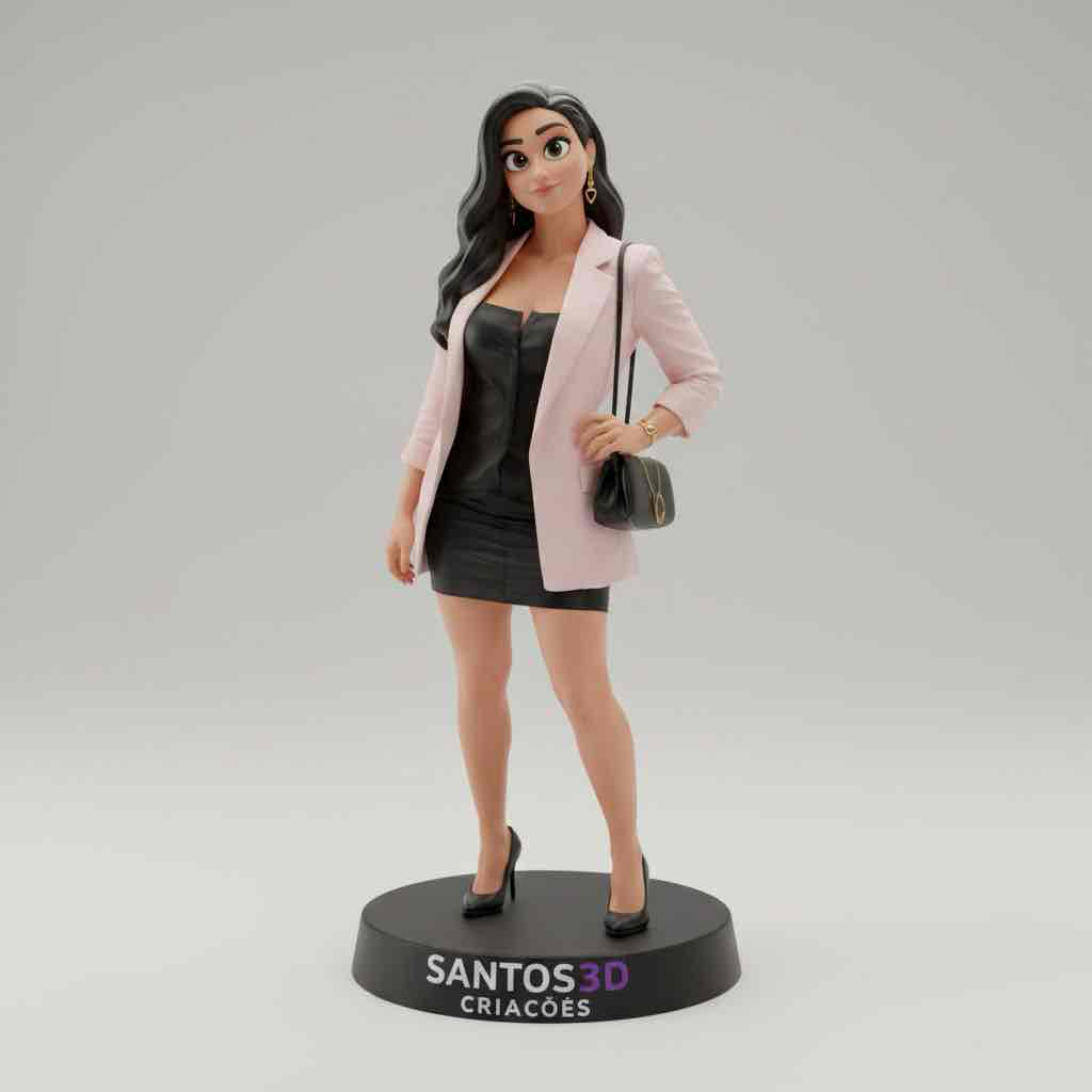 Stylish Woman Figurine free 3D printable STL