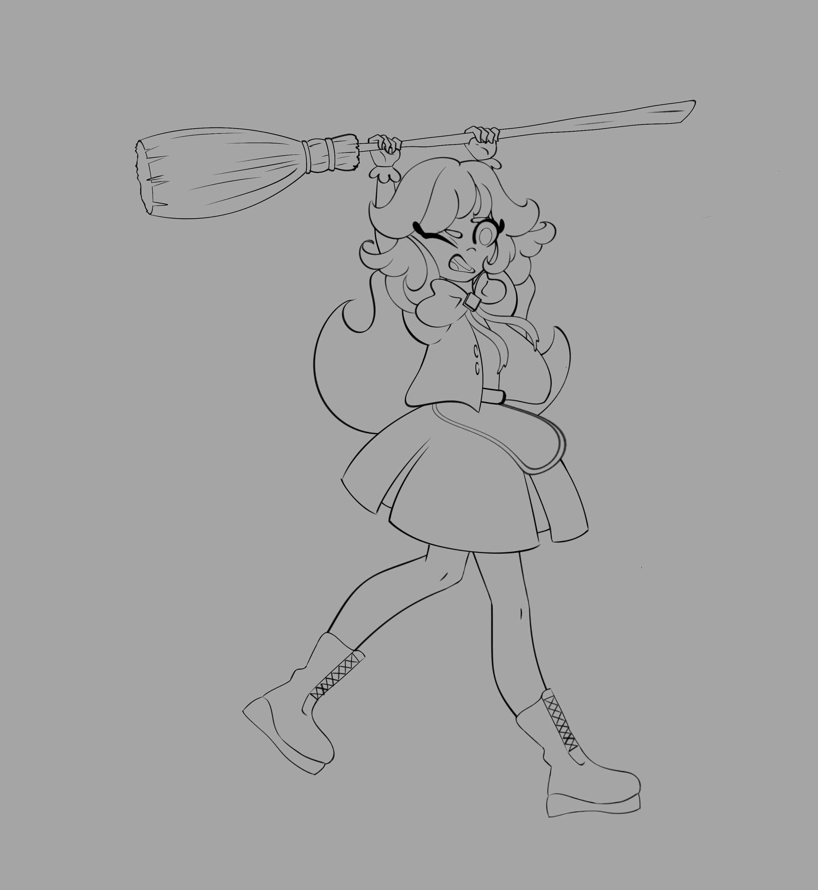 Anime Witch Character free 3D printable STL