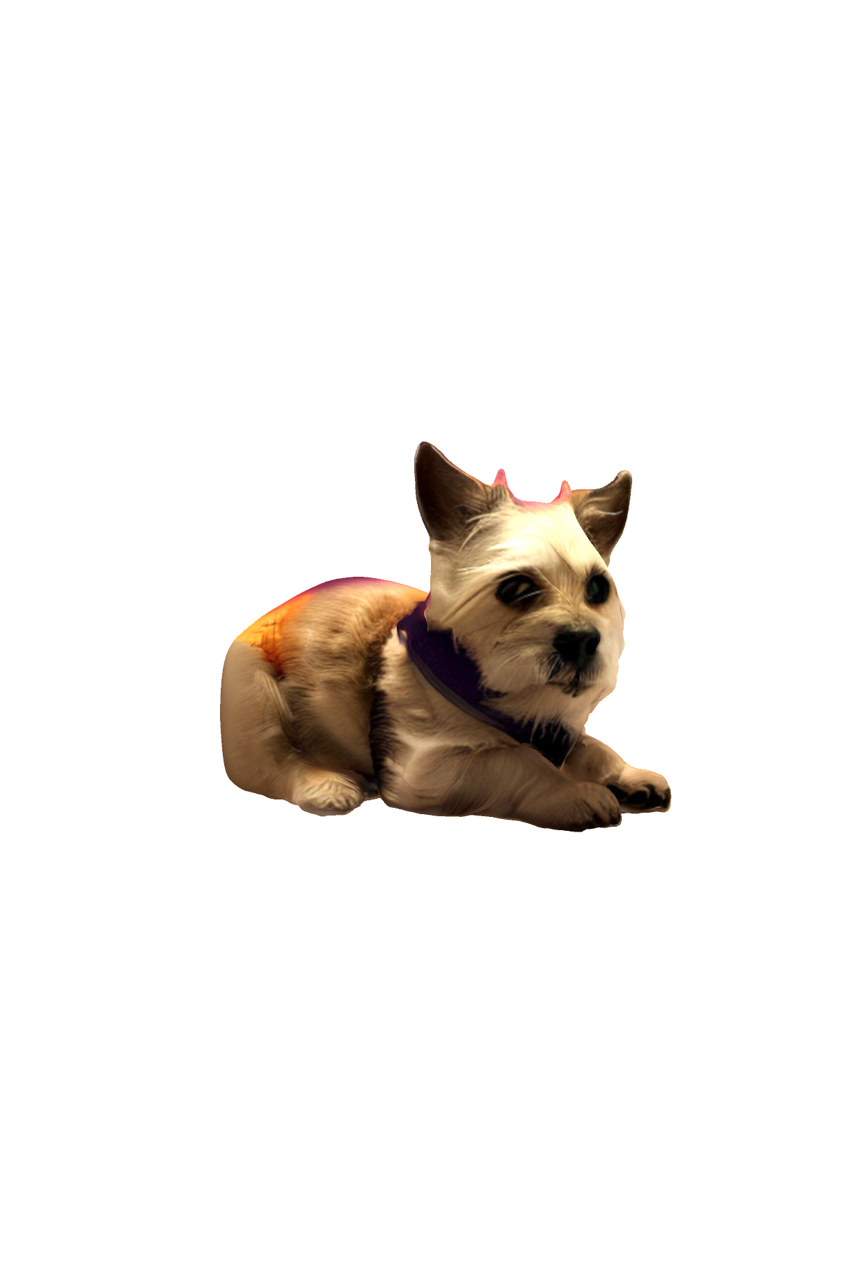 Scruffy Dog Relaxing free 3D printable STL