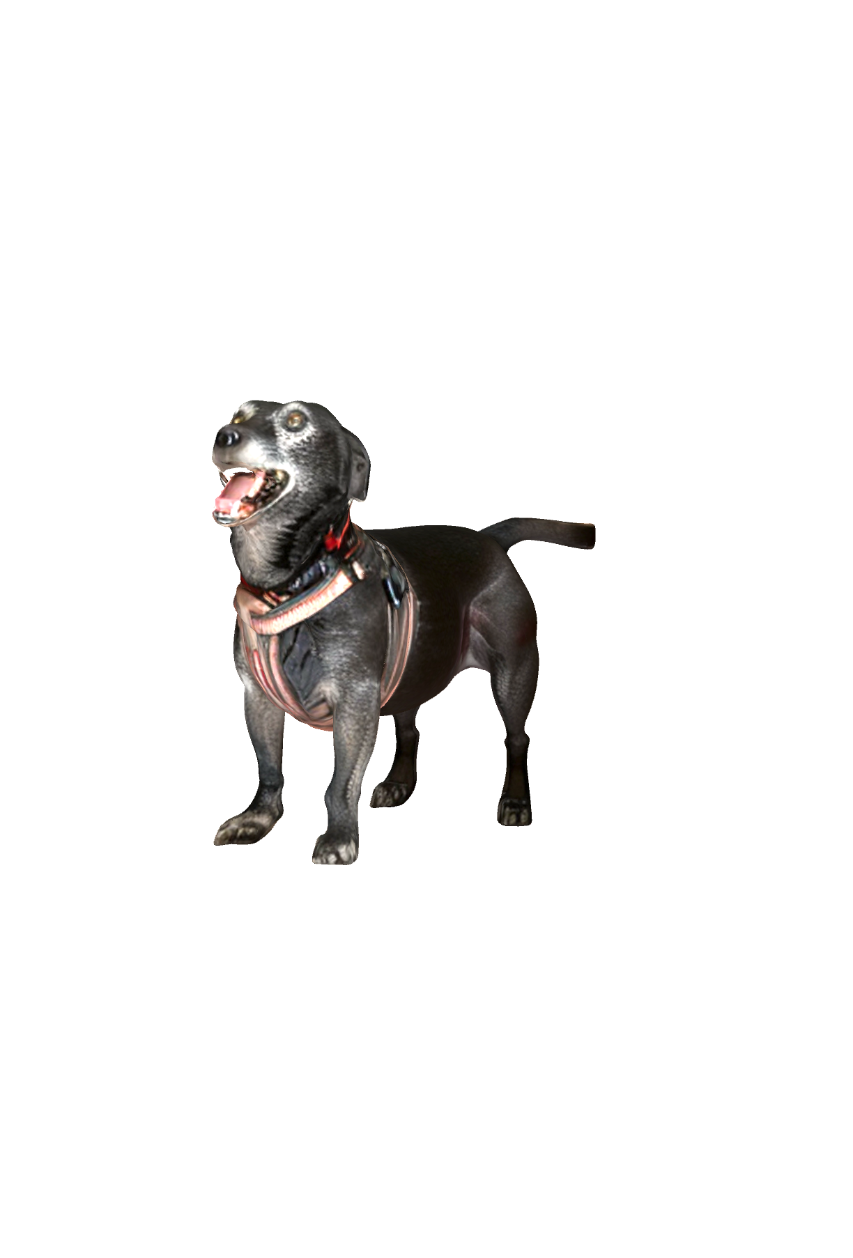 Happy Black Labrador free 3D printable STL