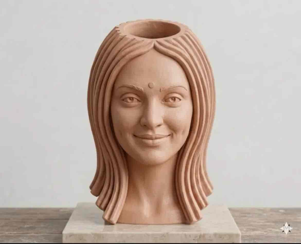Ceramic Head Planter free 3D printable STL