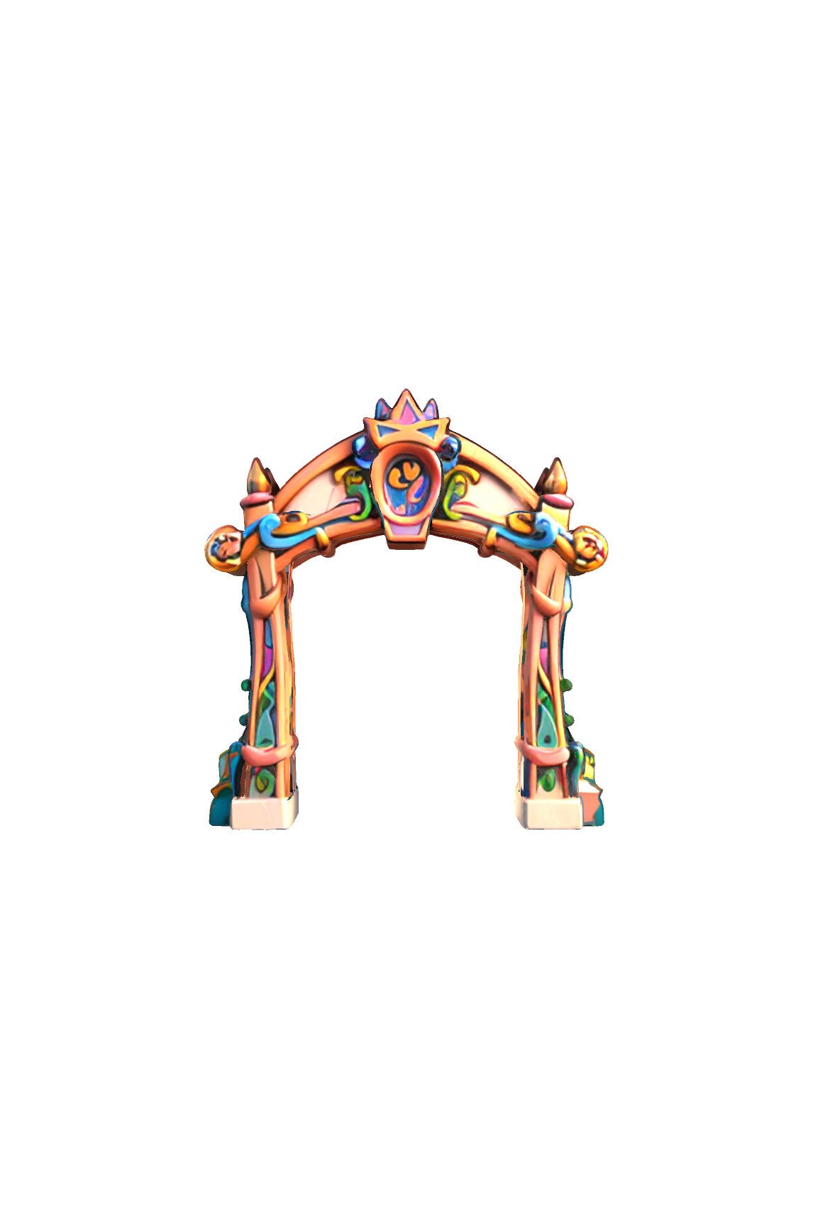 Colorful Decorative Arch free 3D printable STL