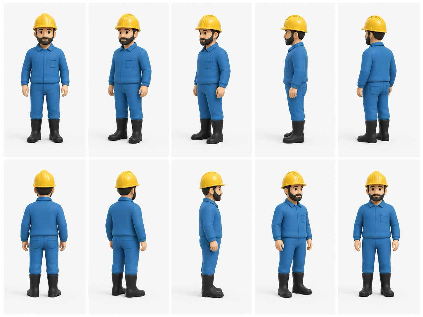 Construction Worker Figure free 3D printable STL