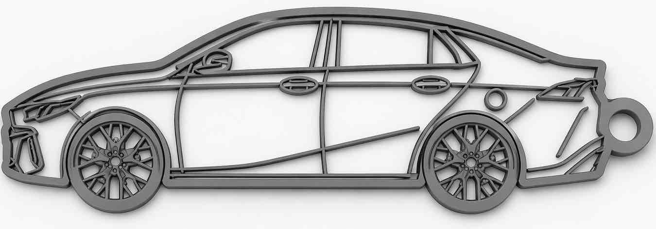 Toyota Camry Silhouette free 3D printable STL