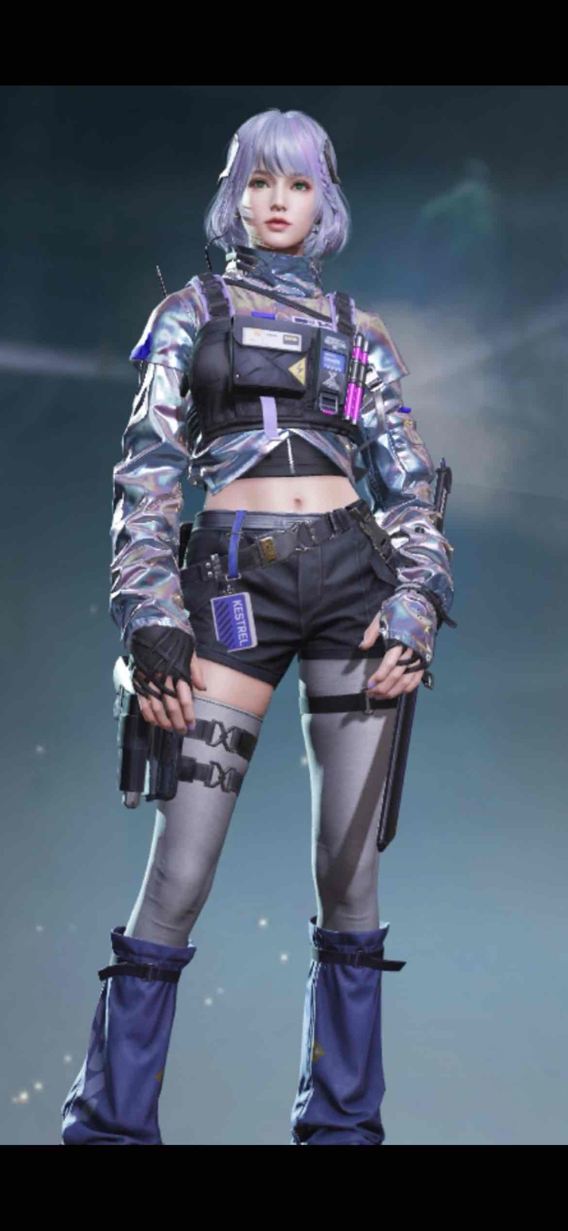 Cyberpunk Girl Soldier free 3D printable STL
