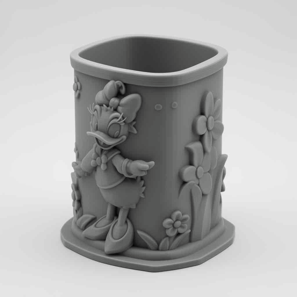 Daisy Duck Planter free 3D printable STL